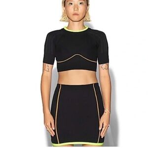 Adidas Ivy Park Beyoncé Knit Crop top and Skirt Set Size Small